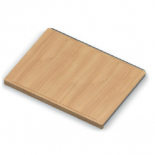 Wooden Shelf, Series 460, L=607, Wood Light/Met. 605x437х38 mm