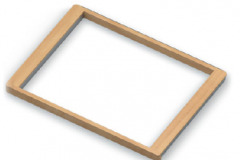 Pull-out Basket Frame, Series 460, L=607, Wood Light/Met. 598x437х30 mm