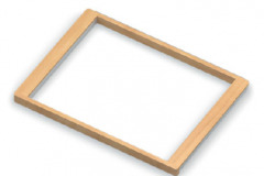 Pull-out Basket Frame, Series 460, L=607, Wood Light/White, 598x437х30 mm