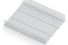 Wire Basket-shelf, Series 460, L=550, White, 550x437x95 mm